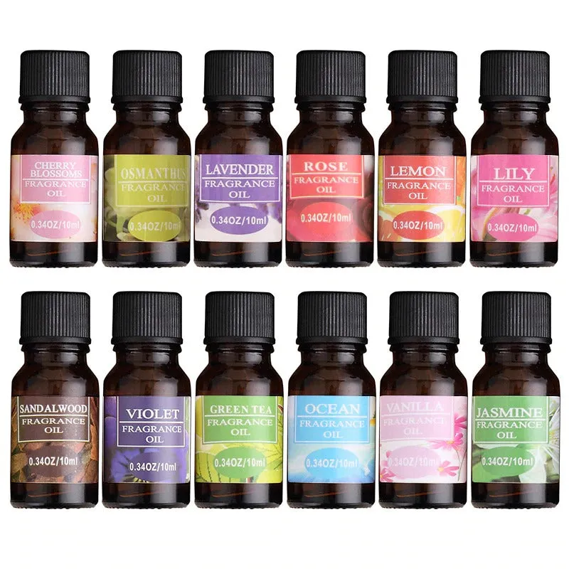 12 Flower Fruit Essential Oil Aromatherapy Essential Oils Kit