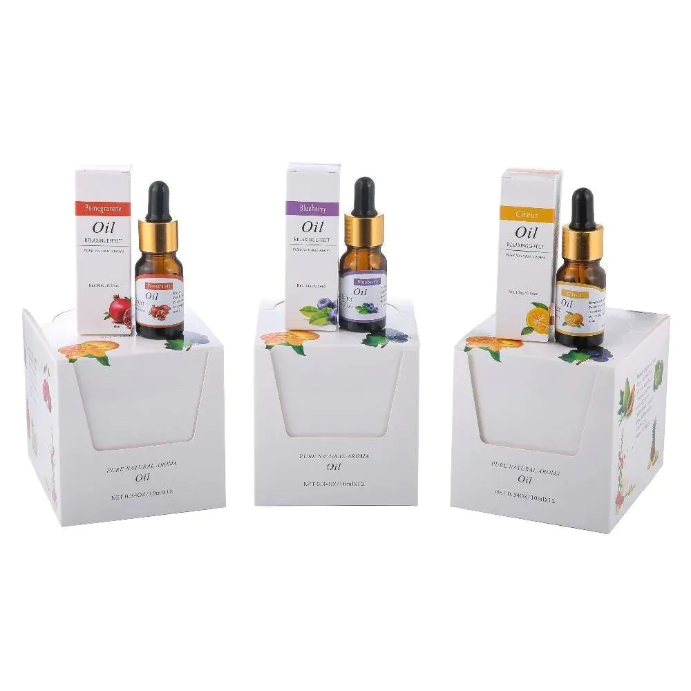 12 Fruit Flavors Pure Essential Oils for Diffuser, Humidifier, Aromatherapy Machines