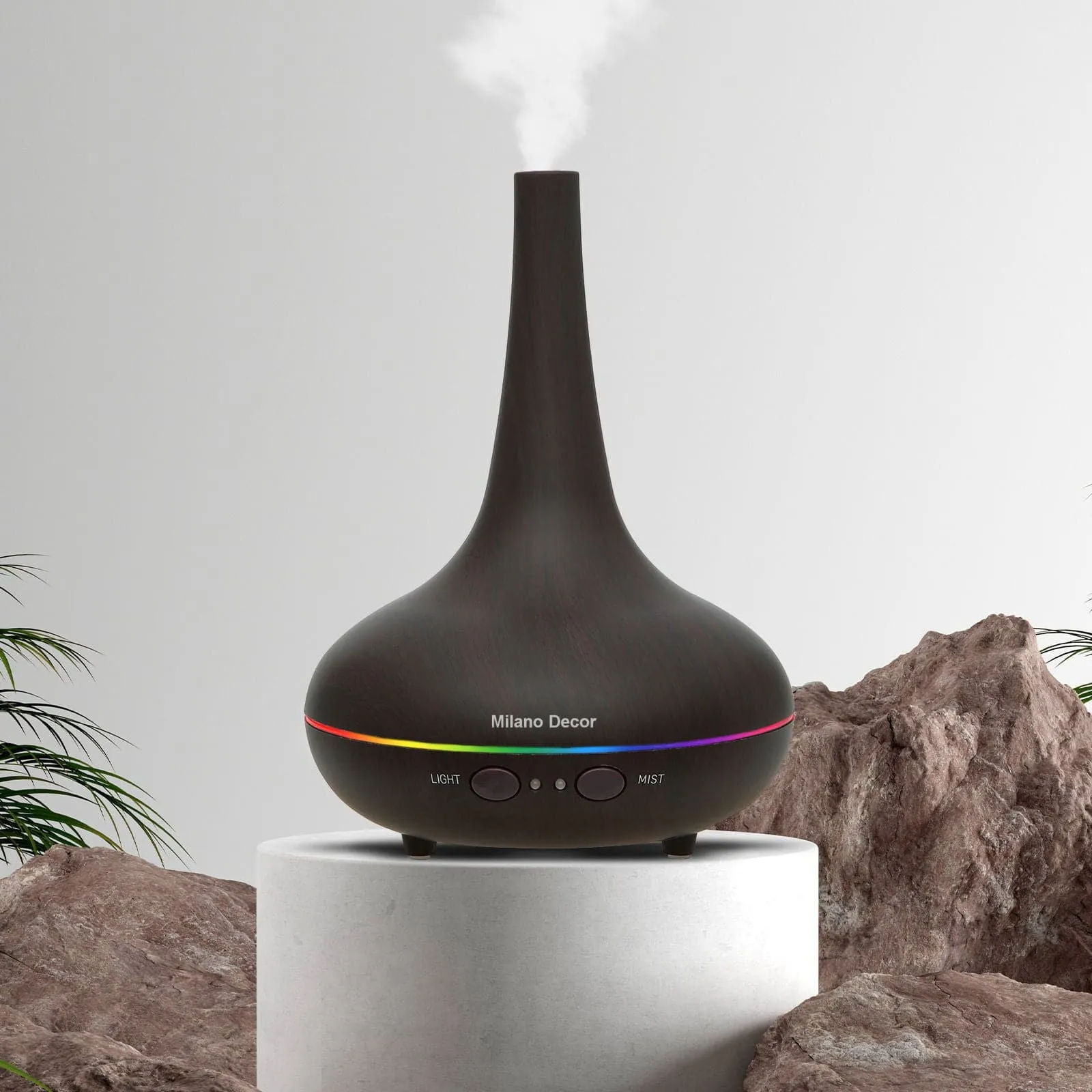 2 x Milano Decor Ultrasonic Aroma Diffusers Humidifier   6 Diffuser Oils Set