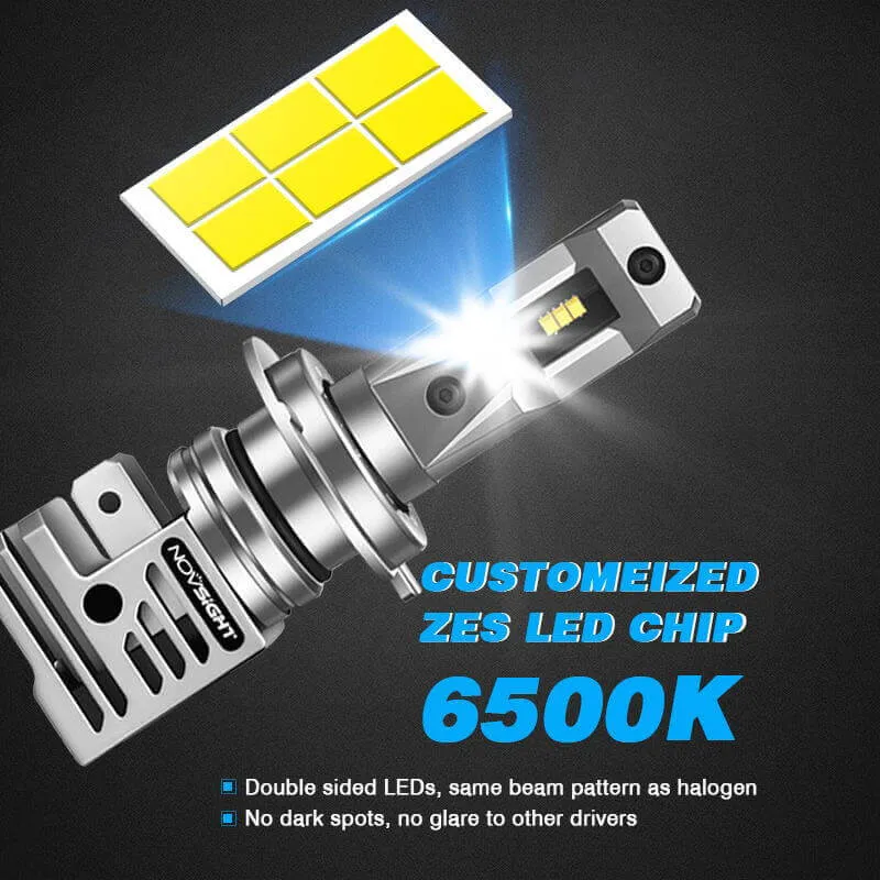 2018 2019 2020 Hyundai Kona LED Light Bulb H7 High Low Beam Halogen Lamp Replacement Kit 55W