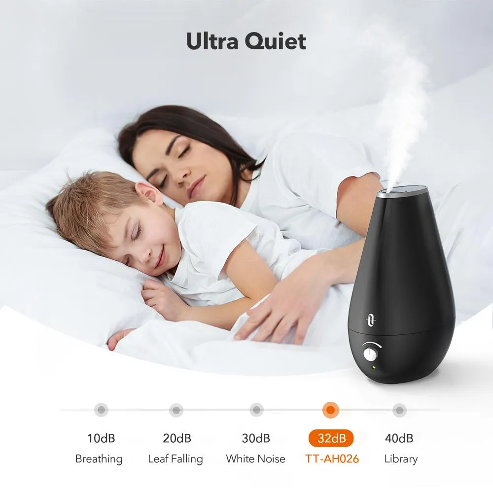 2.5L Cool Mist Humidifier 026, Small Cool Mist BPA-Free Humidifiers For Baby