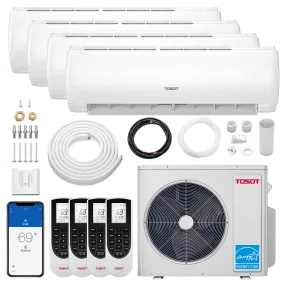 36,000 BTU Quad-Zone Mini Split Air Conditioner - Heat Pump