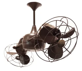 36" Ceiling Fan from the Duplo-Dinamico Collection in Bronzette Finish by Matthews Fan Company