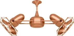 36" Ceiling Fan from the Duplo-Dinamico Collection in Brushed Copper Finish by Matthews Fan Company