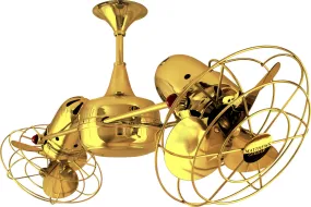 36" Ceiling Fan from the Duplo-Dinamico Collection in Gold Finish by Matthews Fan Company