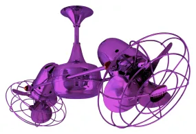 36" Ceiling Fan from the Duplo-Dinamico Collection in Light Purple Finish by Matthews Fan Company