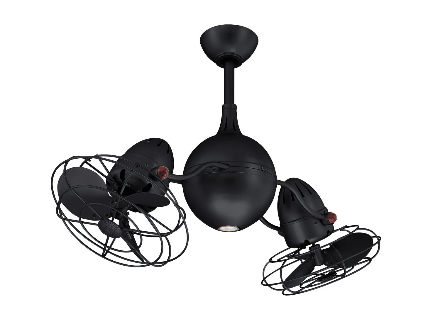 38" Ceiling Fan from the Acqua Collection in Matte Black Finish by Matthews Fan Company