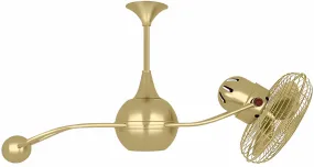 40" Ceiling Fan from the Brisa 2000 Collection in Brushed Brass Finish by Matthews Fan Company