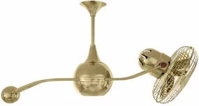 40" Ceiling Fan from the Brisa 2000 Collection in Polished Brass Finish by Matthews Fan Company