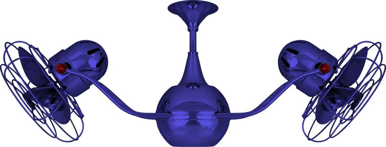 42" Ceiling Fan from the Vent-Bettina Collection in Blue Finish by Matthews Fan Company