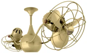 42" Ceiling Fan from the Vent-Bettina Collection in Brushed Brass Finish by Matthews Fan Company