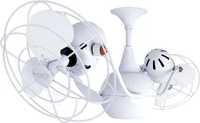 42" Ceiling Fan from the Vent-Bettina Collection in Gloss White Finish by Matthews Fan Company