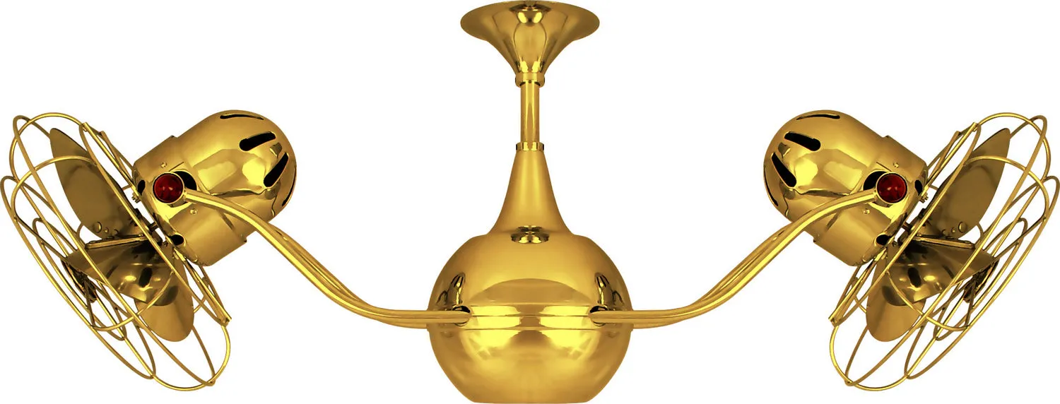 42" Ceiling Fan from the Vent-Bettina Collection in Gold Finish by Matthews Fan Company