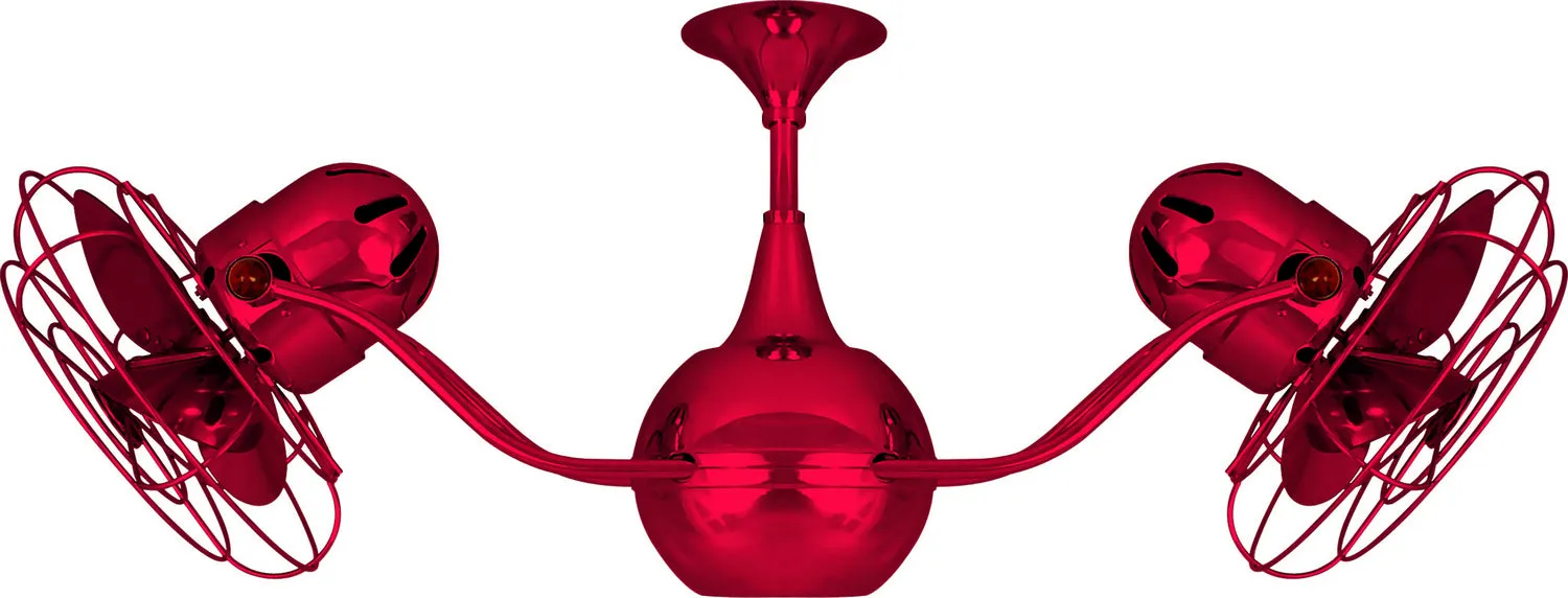 42" Ceiling Fan from the Vent-Bettina Collection in Red Finish by Matthews Fan Company