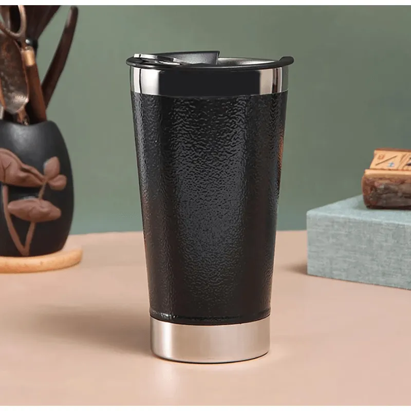 500ml Thermostat Vacuum Pint Tumbler AO-78106 BLACK