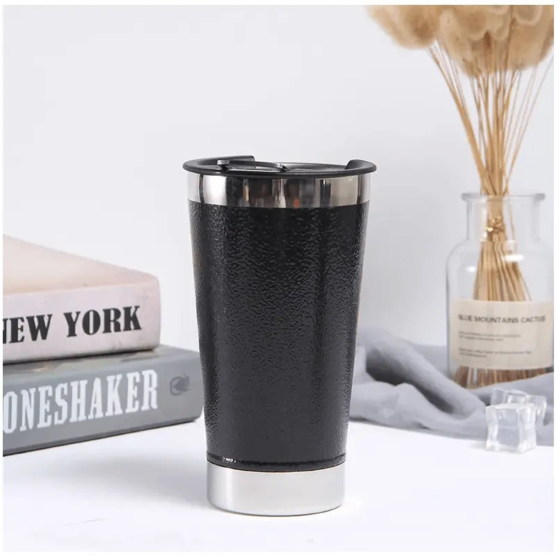 500ml Thermostat Vacuum Pint Tumbler AO-78106 BLACK