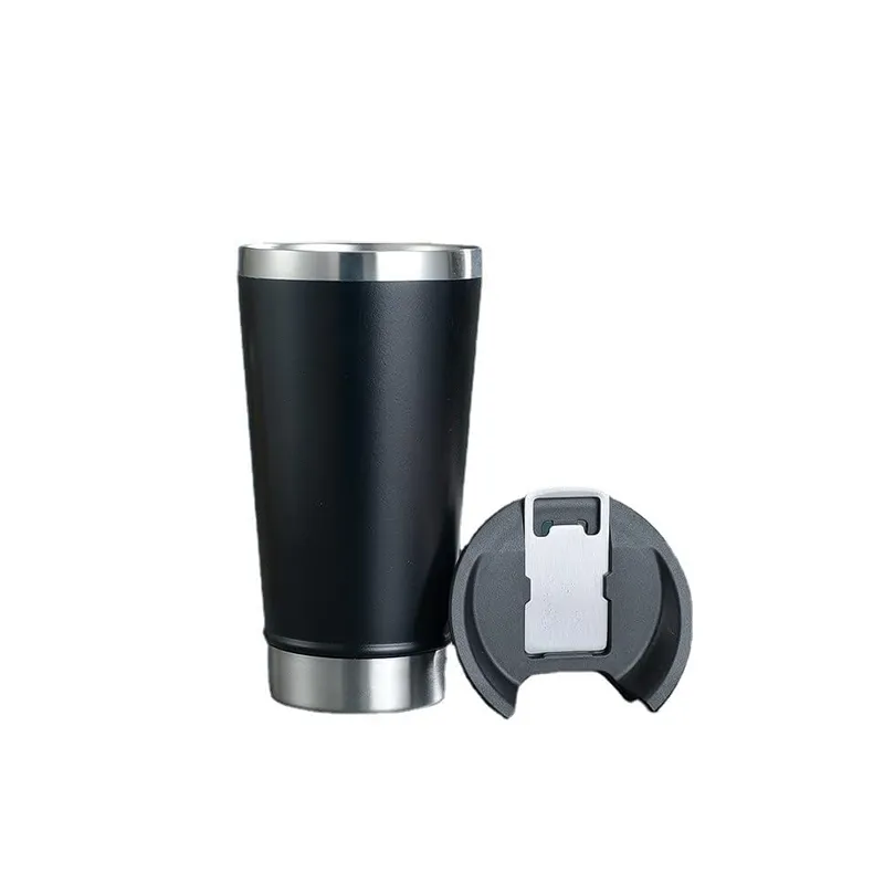 500ml Thermostat Vacuum Pint Tumbler AO-78106 BLACK