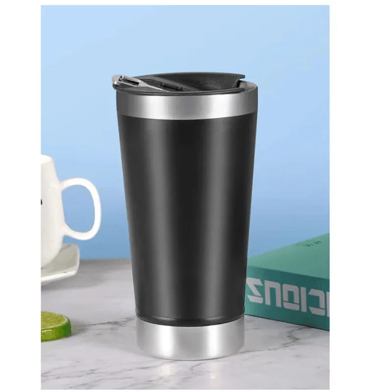 500ml Thermostat Vacuum Pint Tumbler AO-78106 BLACK