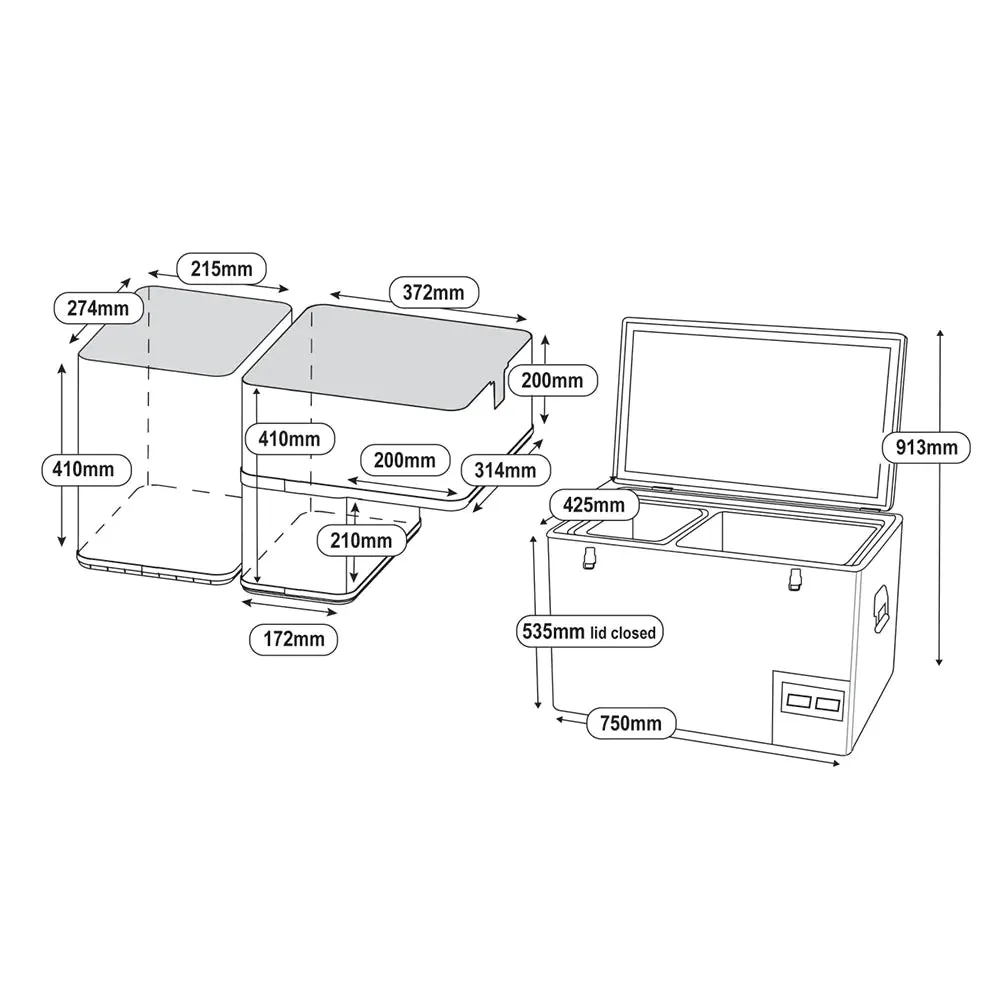 60L Legacy Smart Fridge/Freezer