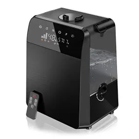 6L Warm and Cool Mist Humidifiers Large Room Baby Bedroom, Customized Humidity Vaporizer Quiet Air Humidifier with LED Touch Display and Remote, Essential Oil for Wholehouse