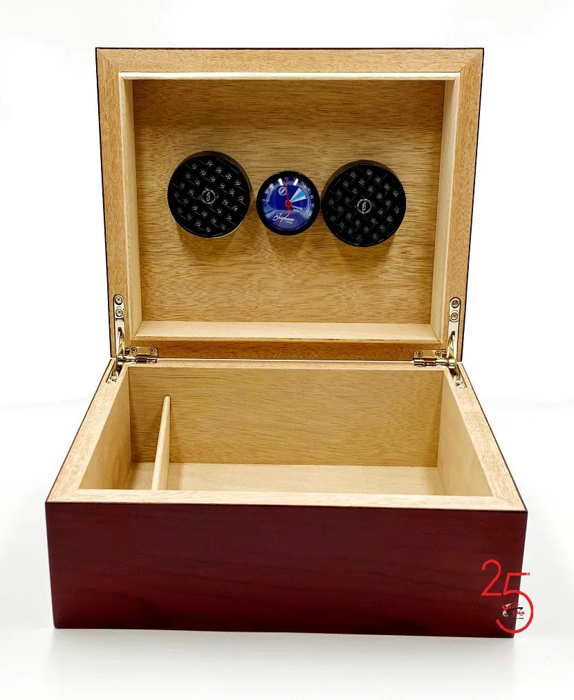 A 50  Cigar Capacity Brigham Celestial Matte Humidor   a Complimentary Bottle of our Humidor Solution ( $16.99 473ml) & EXTRA Humidifier NO CHARGE!