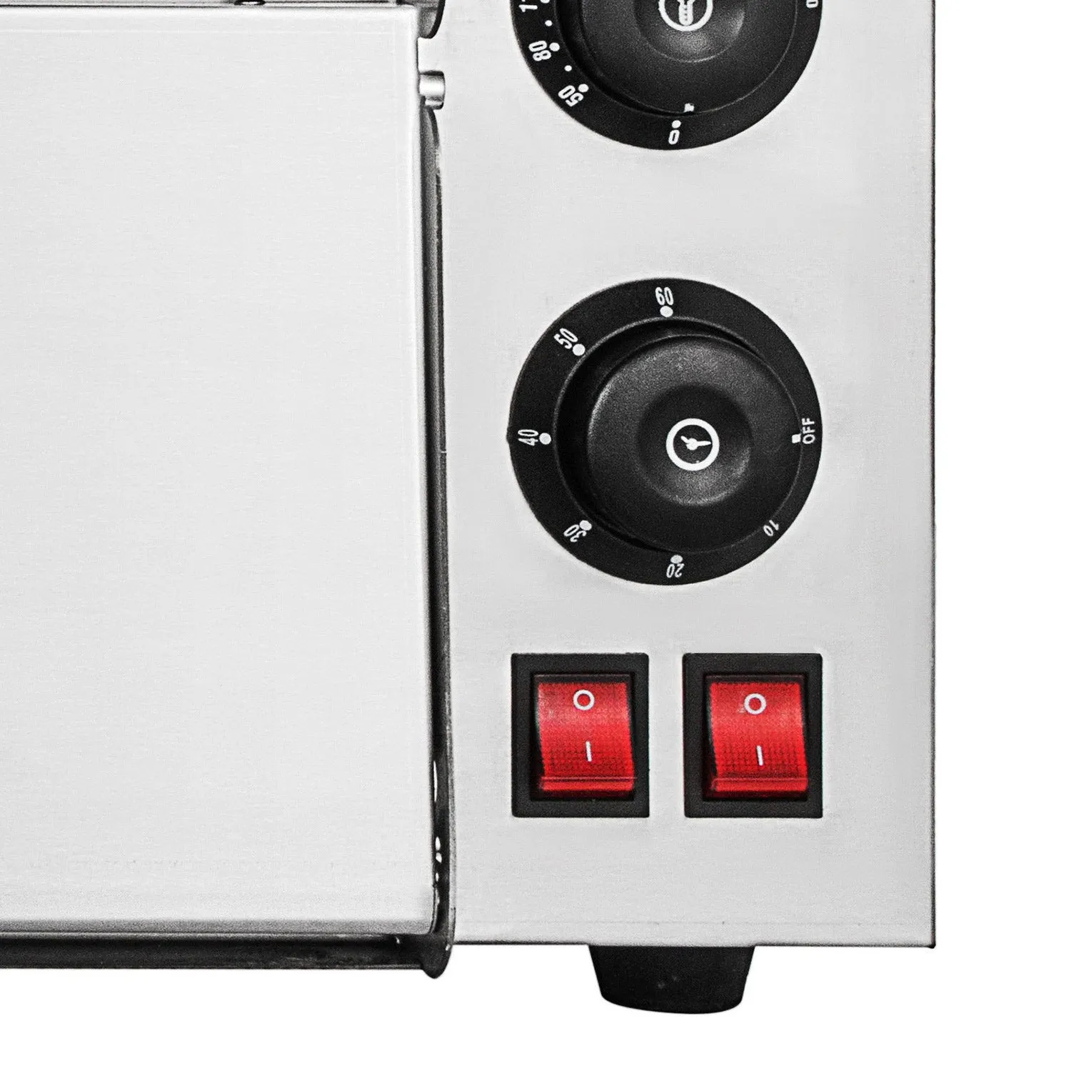 A-HEP2ST Double Pizza Oven | Electric Pizza Maker | Separately Operated Thermostats | Stainless Steel | 3kW