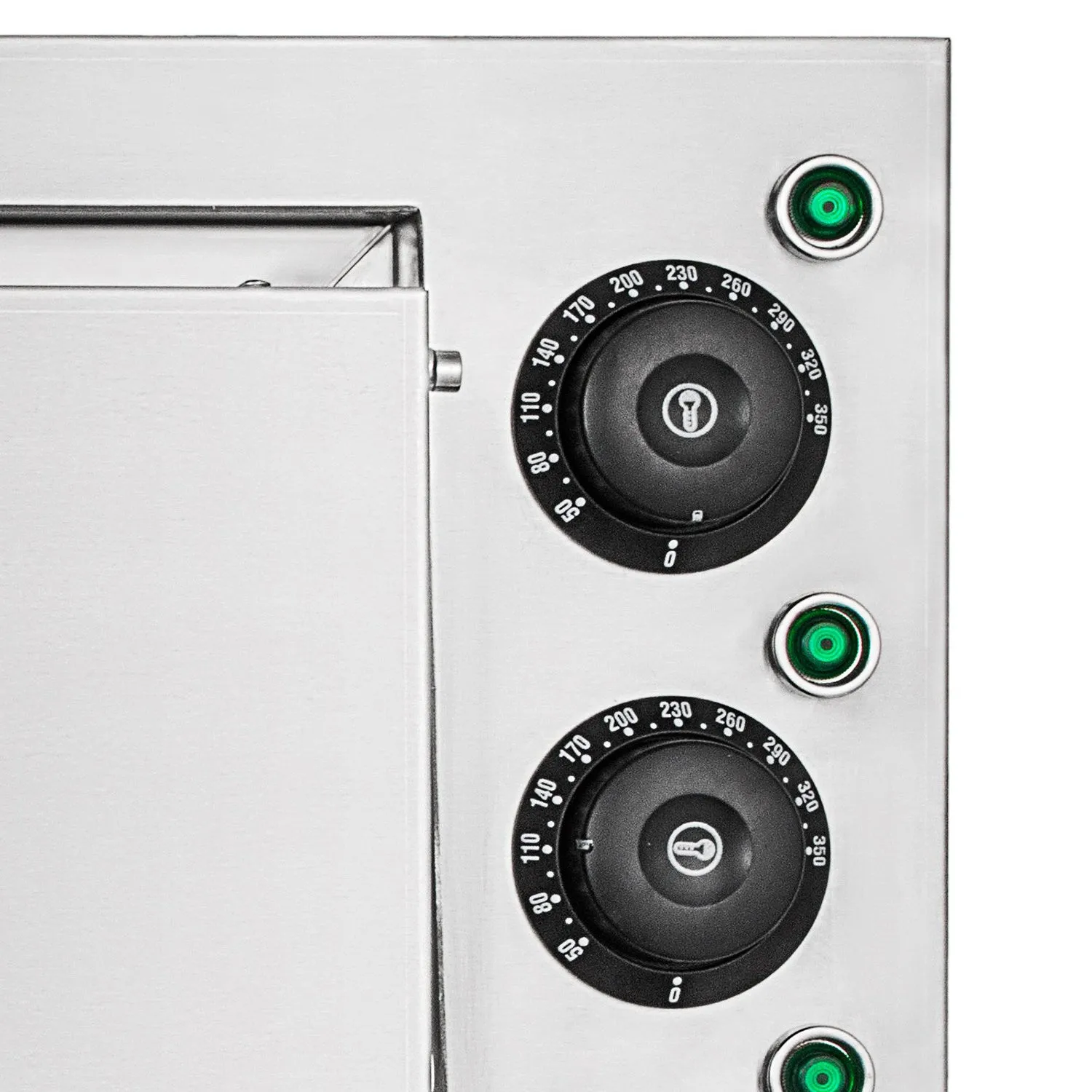 A-HEP2ST Double Pizza Oven | Electric Pizza Maker | Separately Operated Thermostats | Stainless Steel | 3kW