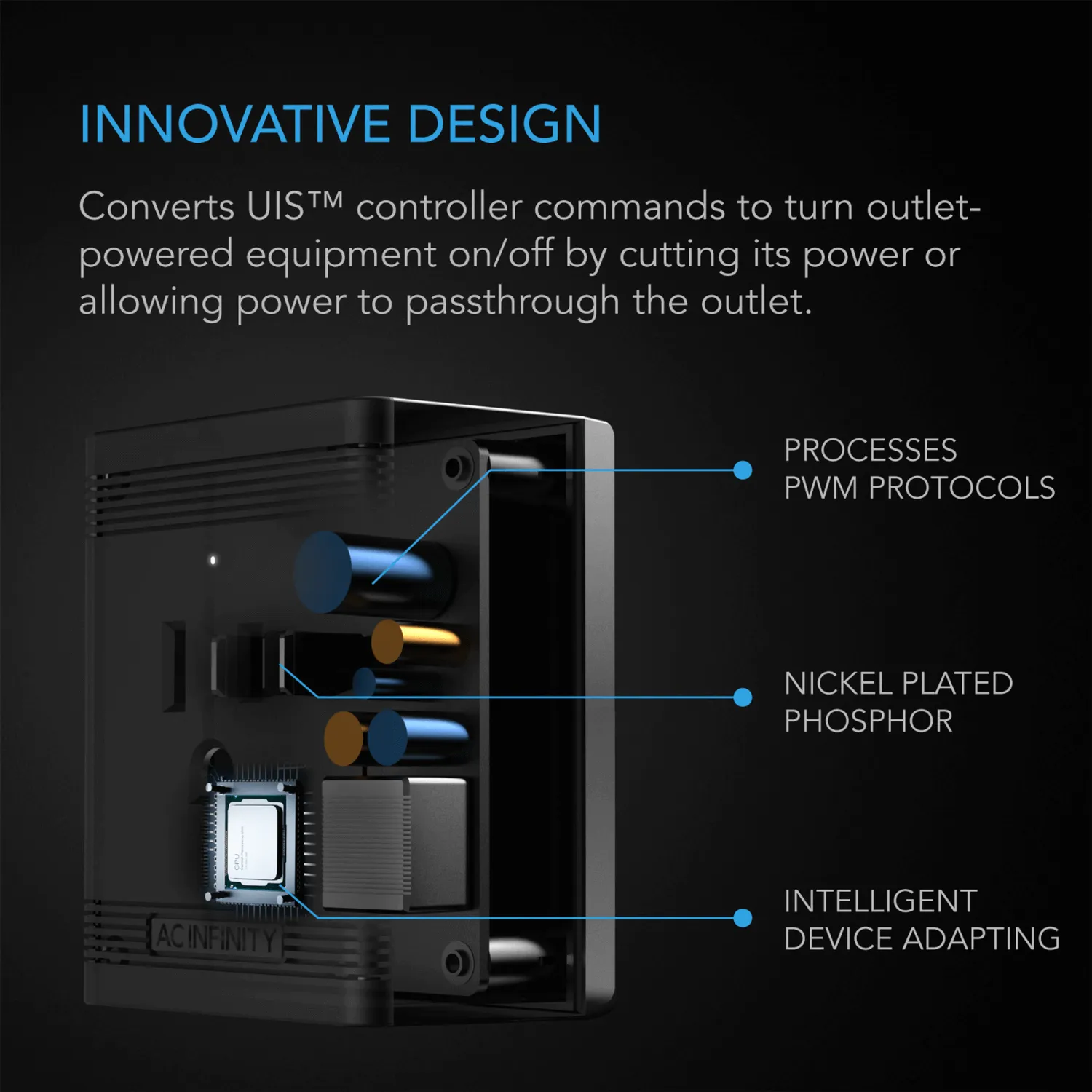 AC Infinity UIS Control Plug for Outlet-Powered Equipment