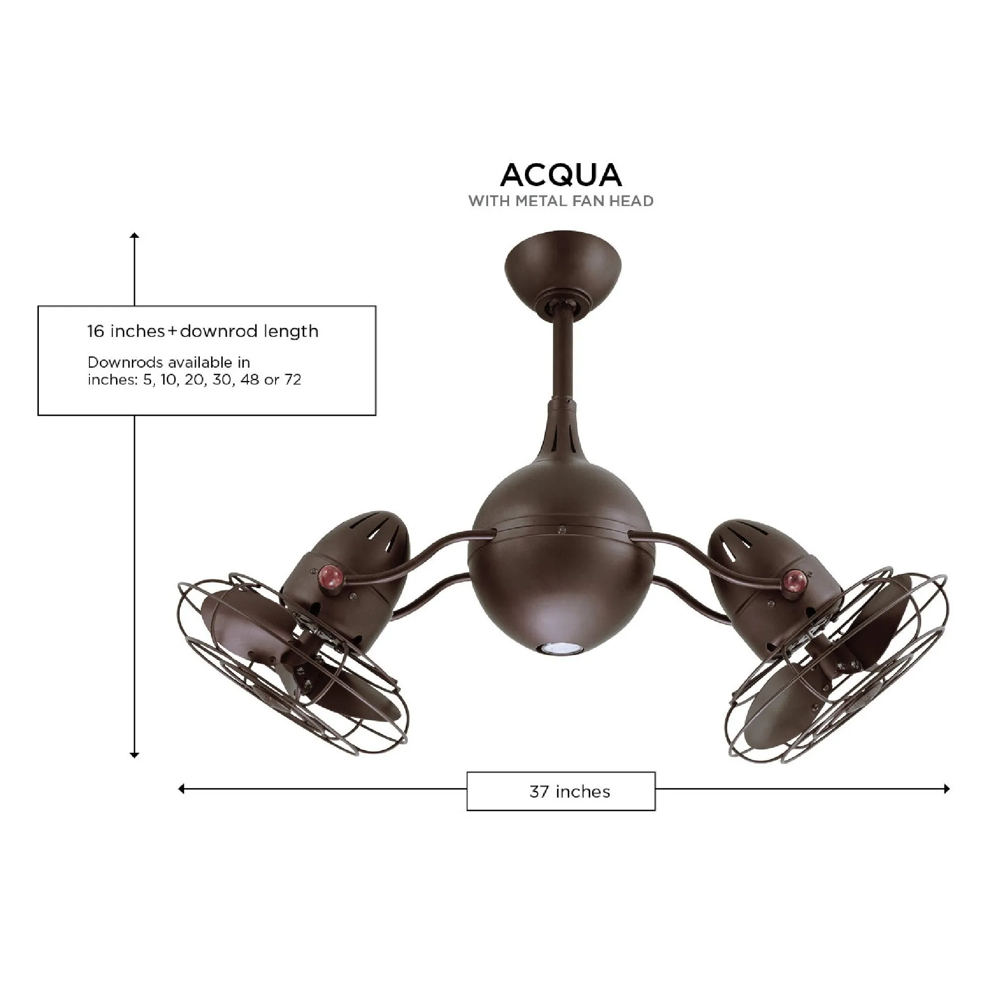 Acqua Ceiling Fan with Light