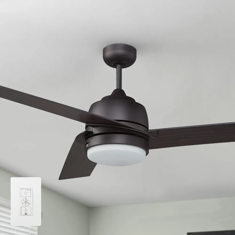 Addison 52 inch Smart Ceiling Fan with LED Light Wall Switch