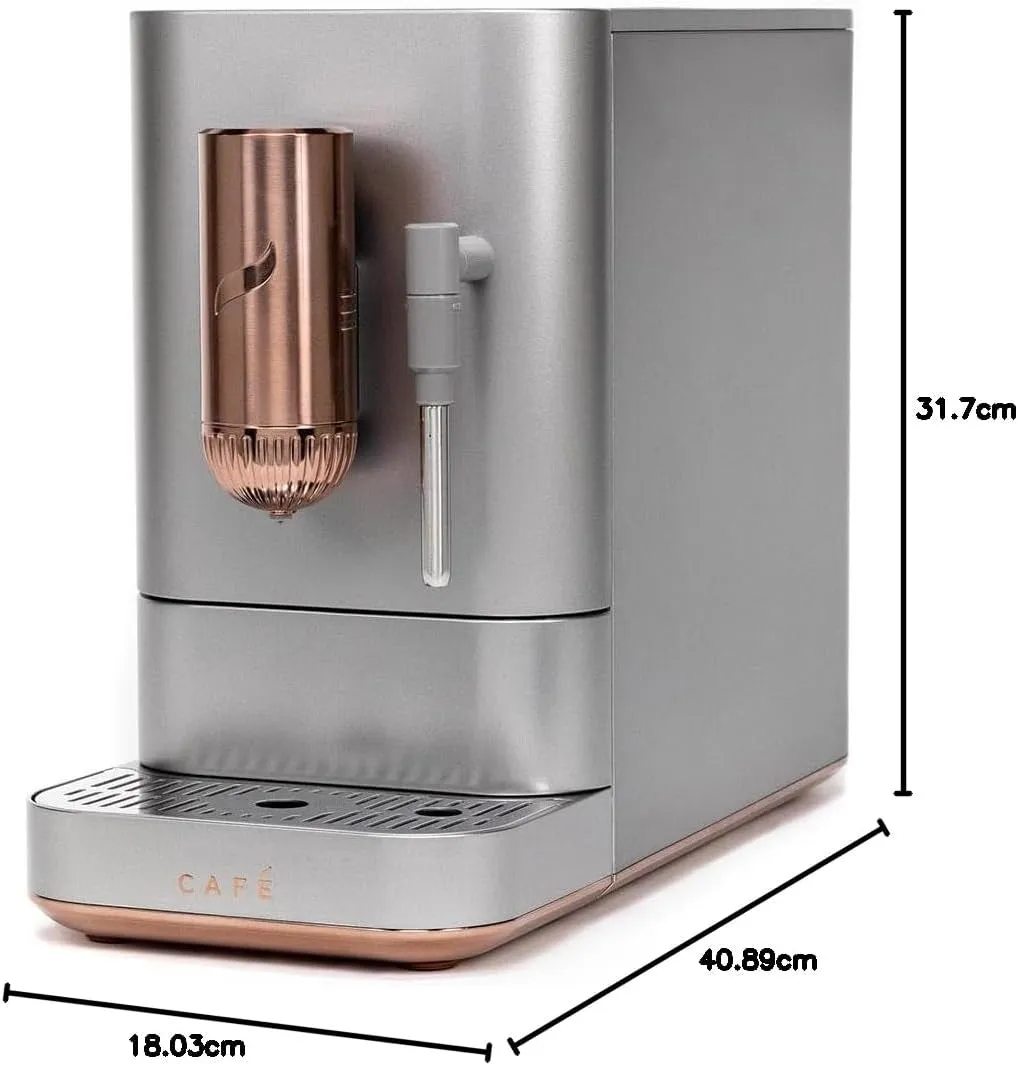 Affetto Automatic Espresso Machine   Milk Frother | Built-In & Adjustable Espresso Bean Grinder | One-Touch Brew in 90 Seconds