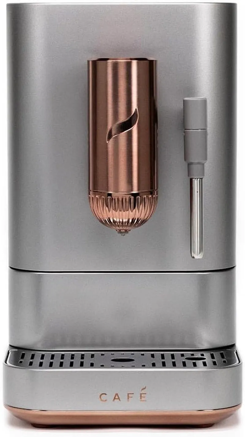 Affetto Automatic Espresso Machine   Milk Frother | Built-In & Adjustable Espresso Bean Grinder | One-Touch Brew in 90 Seconds
