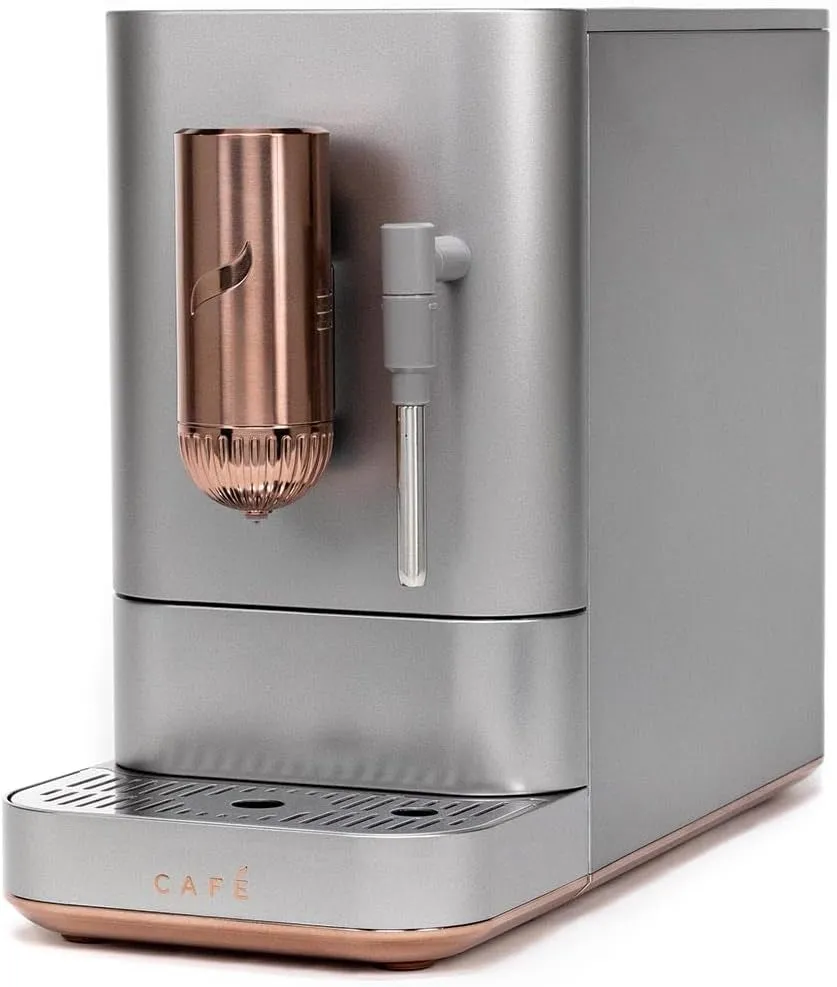 Affetto Automatic Espresso Machine   Milk Frother | Built-In & Adjustable Espresso Bean Grinder | One-Touch Brew in 90 Seconds