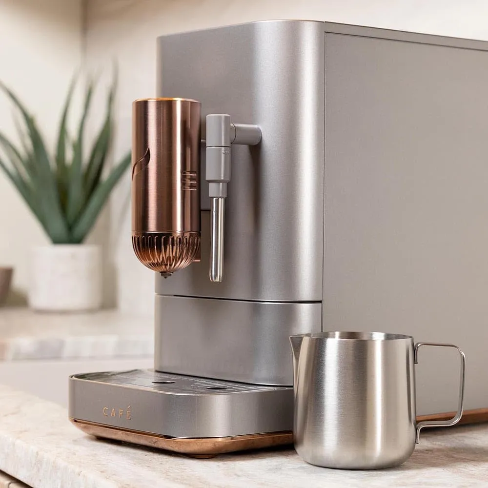 Affetto Automatic Espresso Machine   Milk Frother | Built-In & Adjustable Espresso Bean Grinder | One-Touch Brew in 90 Seconds
