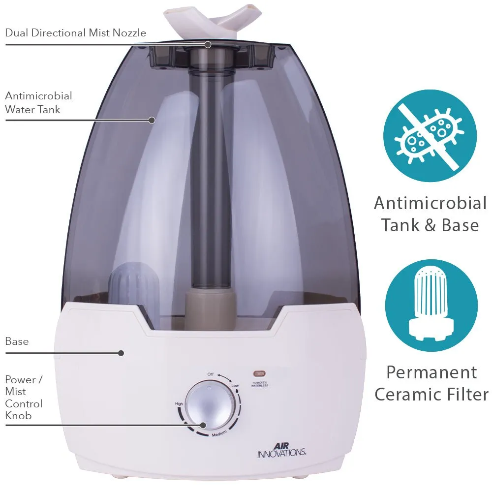 Air Innovations MH-603 Ultrasonic Cool Mist Humidifier With Aromatherapy