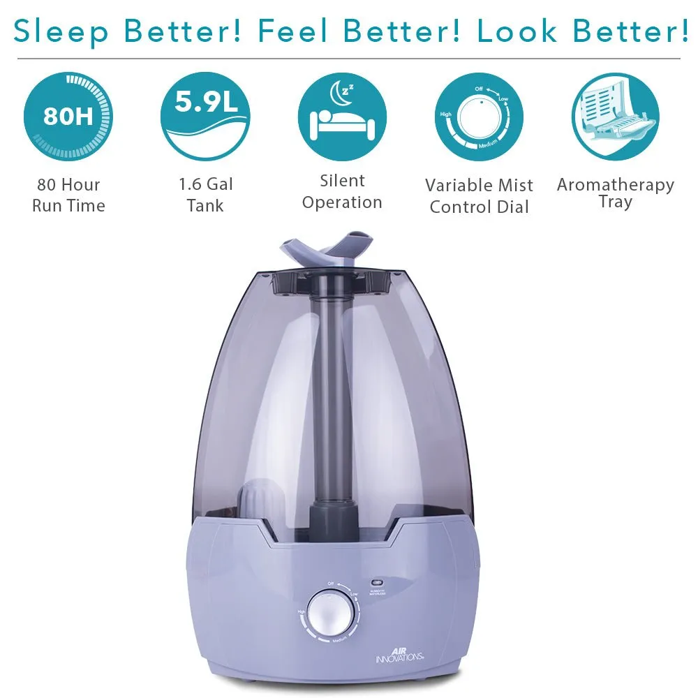 Air Innovations MH-603 Ultrasonic Cool Mist Humidifier With Aromatherapy