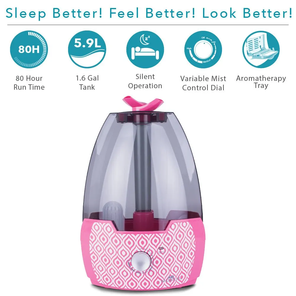 Air Innovations MH-603 Ultrasonic Cool Mist Humidifier With Aromatherapy