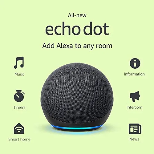 All-new Echo Dot (4th Gen) | Smart speaker with Alexa | Charcoal
