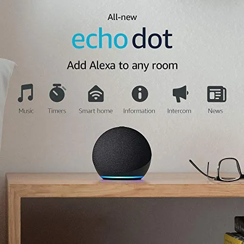 All-new Echo Dot (4th Gen) | Smart speaker with Alexa | Charcoal