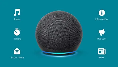 All-new Echo Dot (4th Gen) | Smart speaker with Alexa | Charcoal