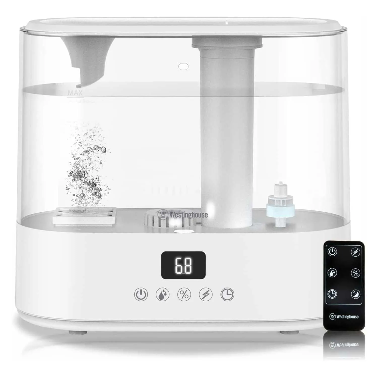 Antimicrobial Air Sterilization Humidifier, White