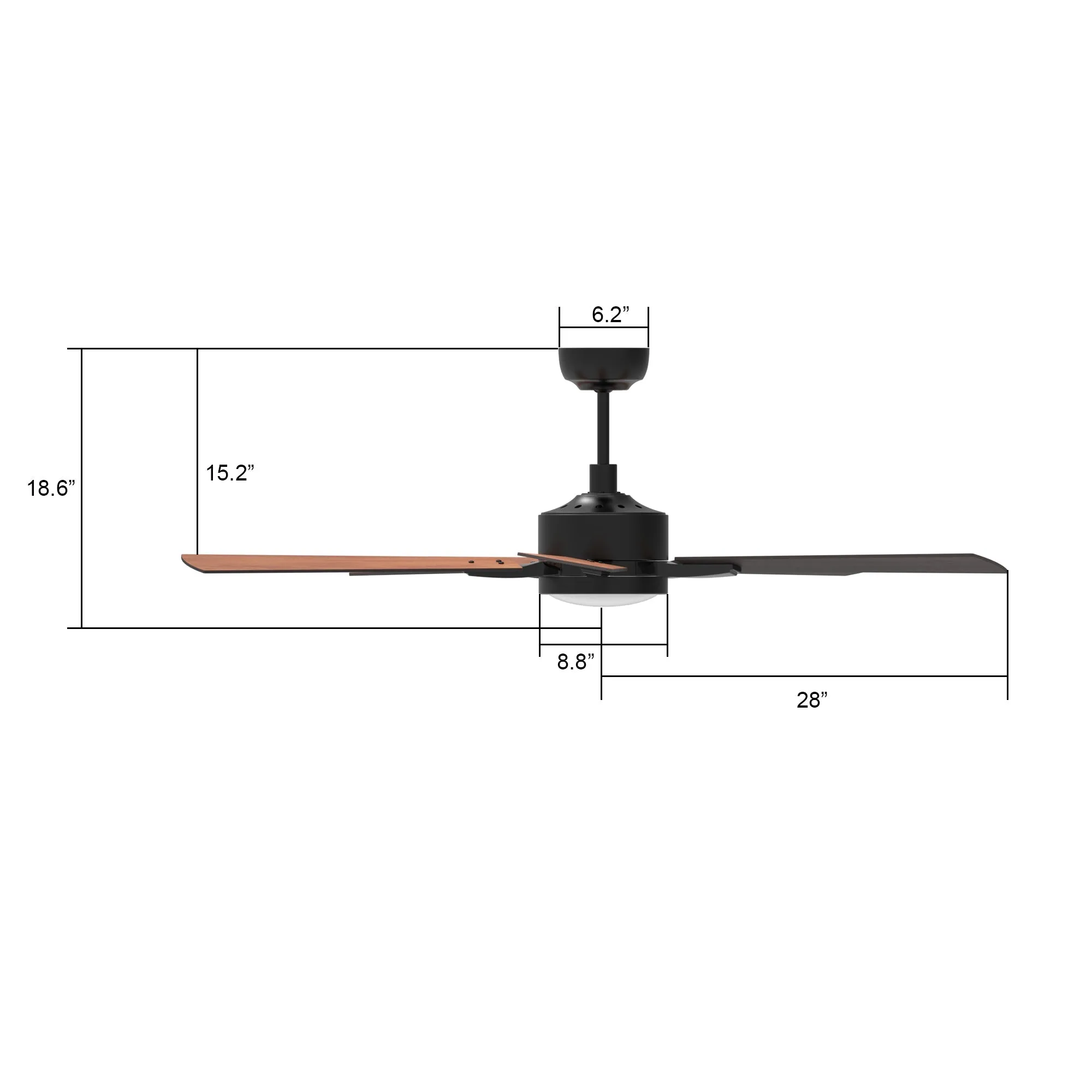 Apex 56 inch Smart Fan Works with Google Assistant Outdoor(Open Box)