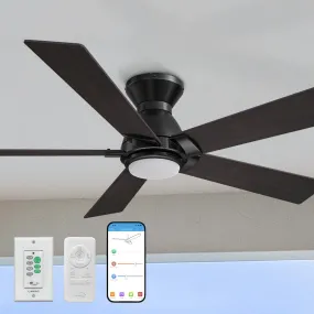 Aspen Ⅱ Low Profile Smart Fan with Light Remote Outdoor/indoor 48"