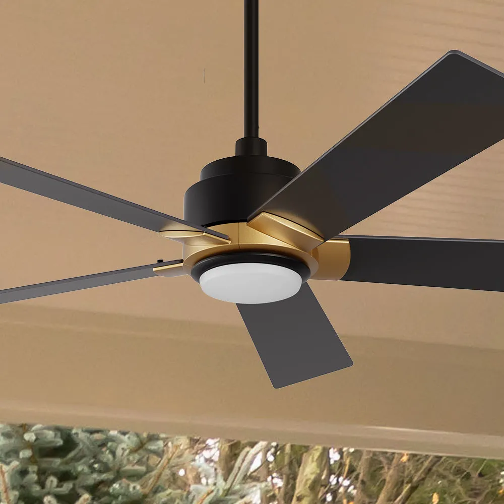 Aspen Smart Ceiling Fan with LED Light and Remote Outdoor/Indoor 52"