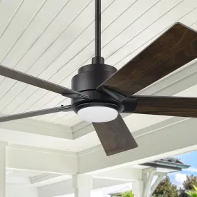 Aspen Smart Ceiling Fan with LED Light and Remote Outdoor/Indoor 52"