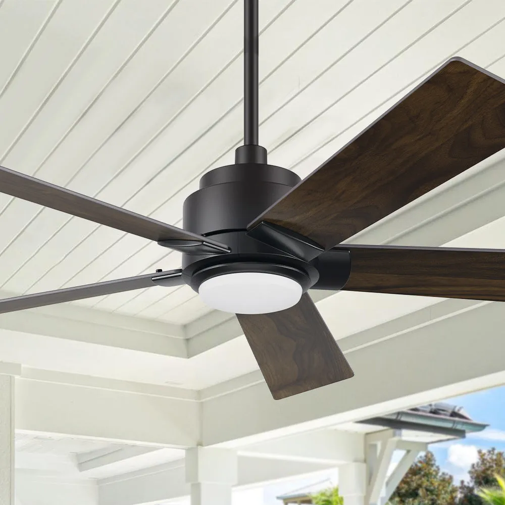 Aspen Smart Ceiling Fan with LED Light and Remote Outdoor/Indoor 52"