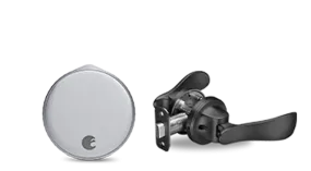 August Wi-Fi Smart Lock   Navis Paddle in Black