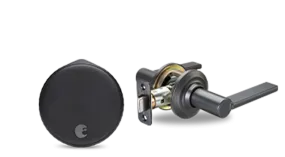 August Wi-Fi Smart Lock   Valdosta Lever in Black