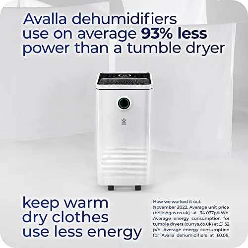 Avalla X-95 Smart Dehumidifier for Home & Office 10L