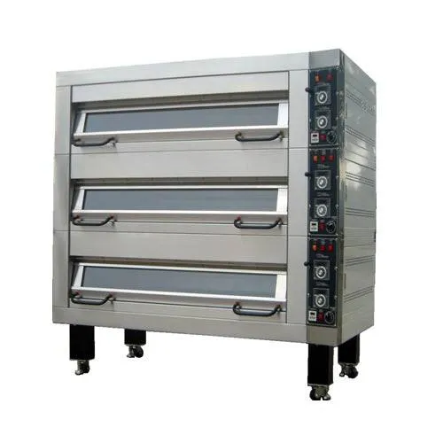 BakeMax Electric Artisan Stone Deck Ovens 3 Pan Wide, 1 to 4 decks